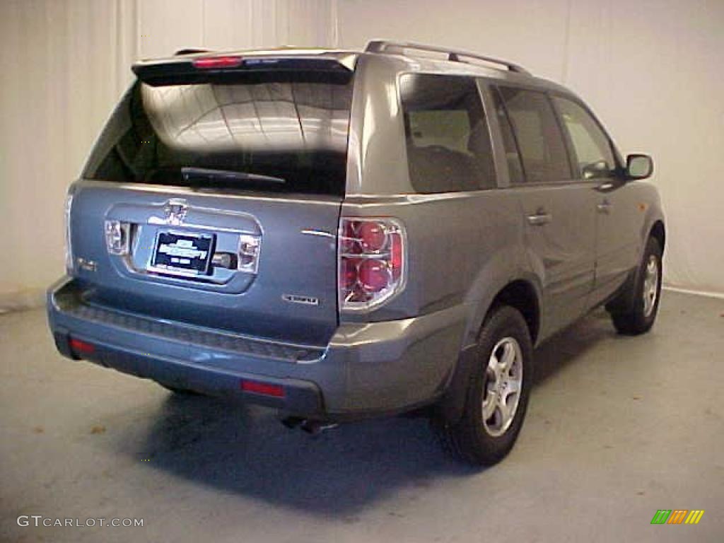 2008 Pilot EX-L 4WD - Steel Blue Metallic / Gray photo #19