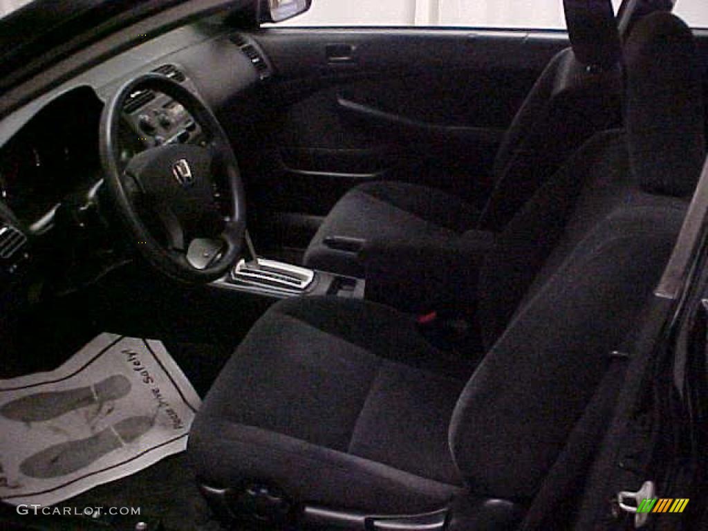 2004 Civic LX Coupe - Nighthawk Black Pearl / Black photo #8