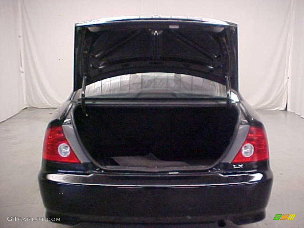 2004 Civic LX Coupe - Nighthawk Black Pearl / Black photo #12