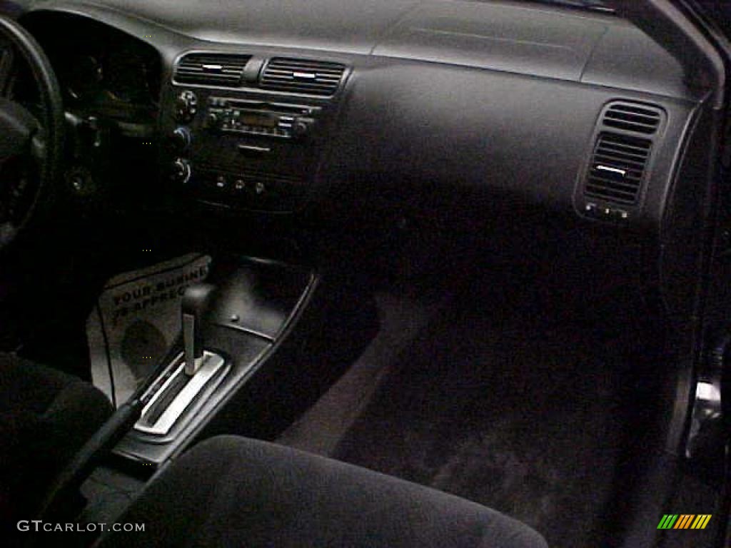 2004 Civic LX Coupe - Nighthawk Black Pearl / Black photo #15