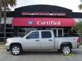 2008 Silver Birch Metallic GMC Sierra 1500 SLE Crew Cab 4x4  photo #1
