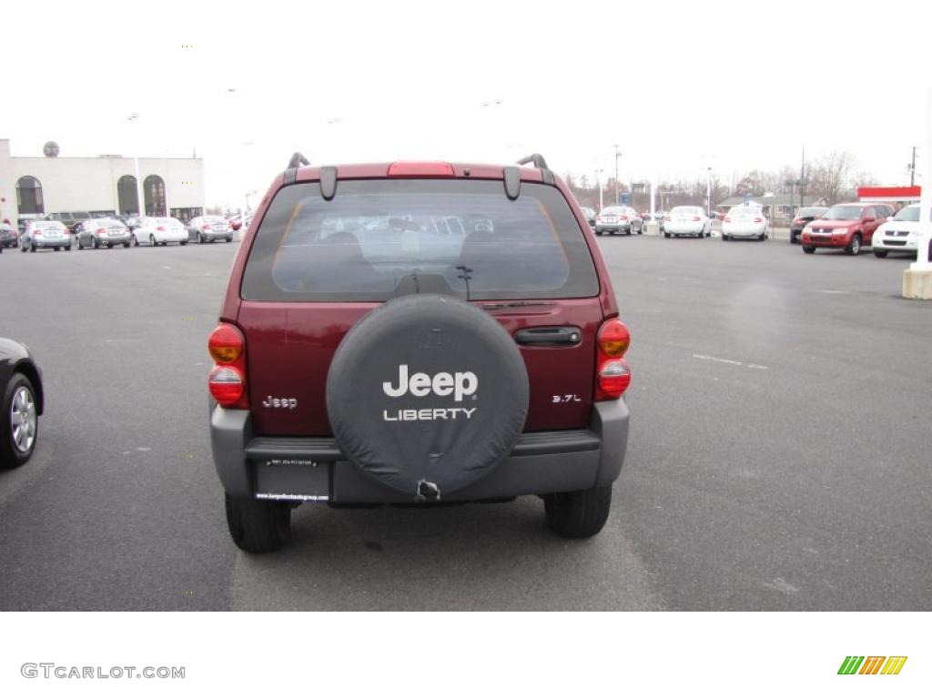 2002 Liberty Sport 4x4 - Dark Garnet Red Pearlcoat / Dark Slate Gray photo #6