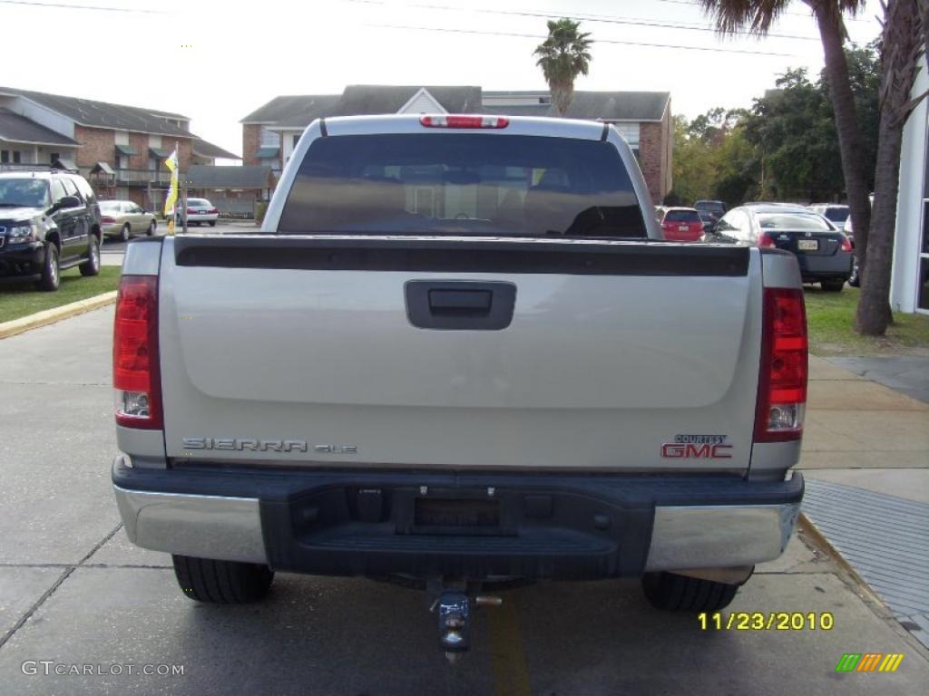 2008 Sierra 1500 SLE Crew Cab 4x4 - Silver Birch Metallic / Ebony photo #3