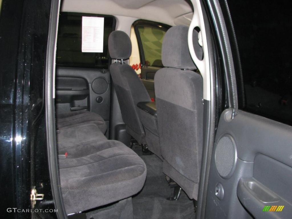 2003 Ram 1500 SLT Quad Cab 4x4 - Black / Dark Slate Gray photo #27