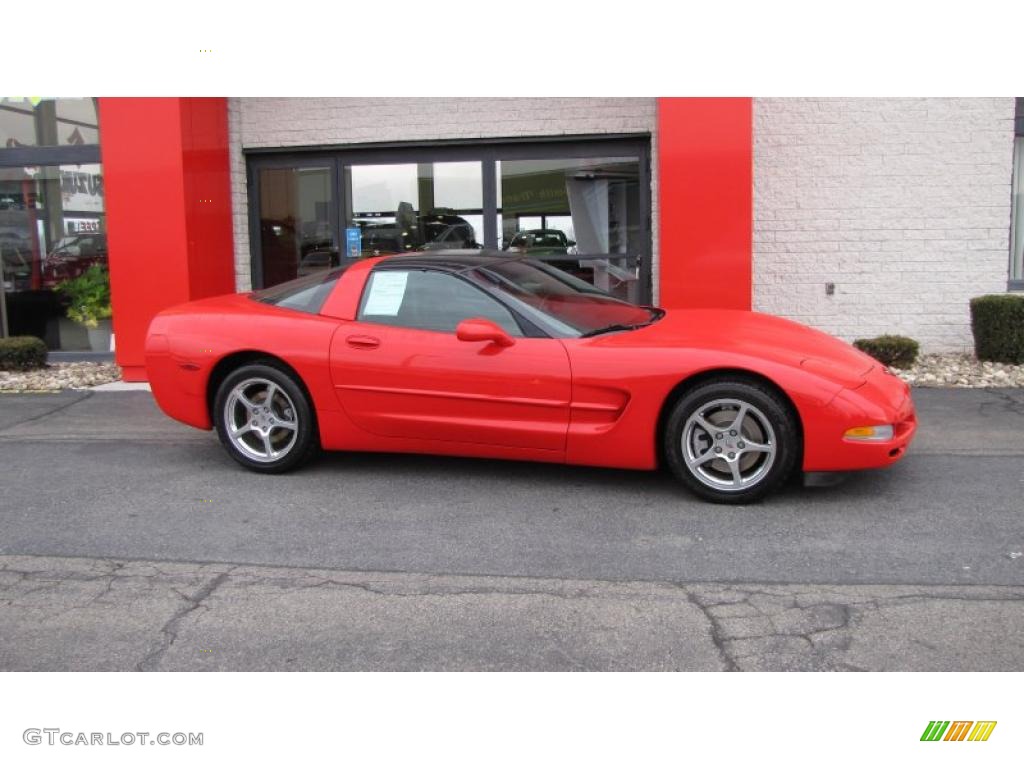 2001 Corvette Coupe - Torch Red / Black photo #1