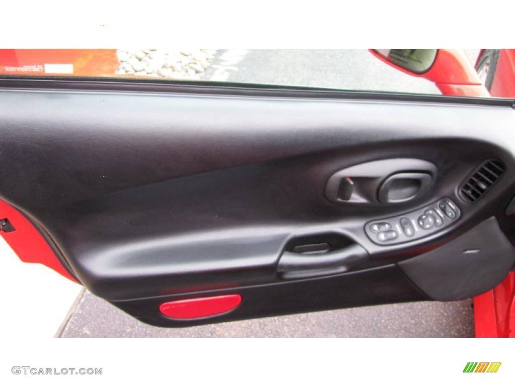 2001 Chevrolet Corvette Coupe Black Door Panel Photo #40485718