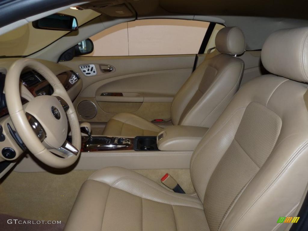 Caramel Interior 2008 Jaguar XK XK8 Convertible Photo #40486922