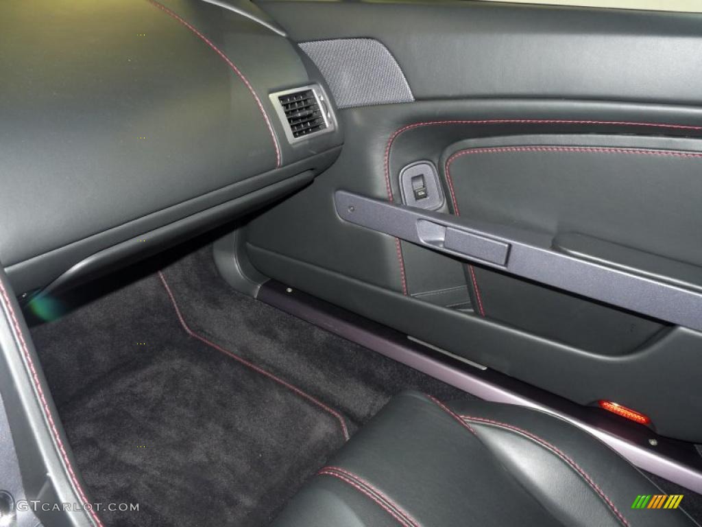 2007 Aston Martin V8 Vantage Coupe Obsidian Black Door Panel Photo #40487518