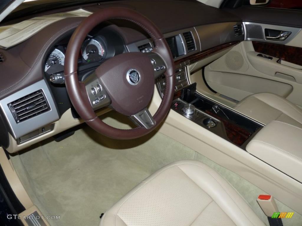 Barley/Truffle Interior 2009 Jaguar XF Premium Luxury Photo #40488446