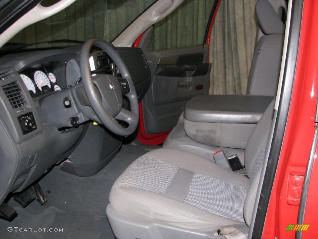 2007 Ram 1500 ST Quad Cab 4x4 - Flame Red / Medium Slate Gray photo #9