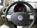 2008 Volkswagen New Beetle White Interior Steering Wheel Photo