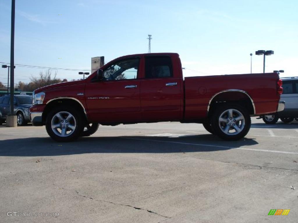 2007 Ram 1500 ST Quad Cab 4x4 - Flame Red / Medium Slate Gray photo #6