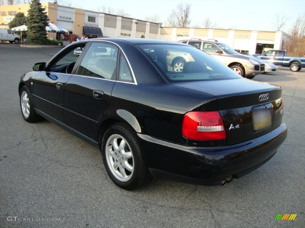 1999 A4 2.8 quattro Sedan - Brilliant Black / Onyx photo #10