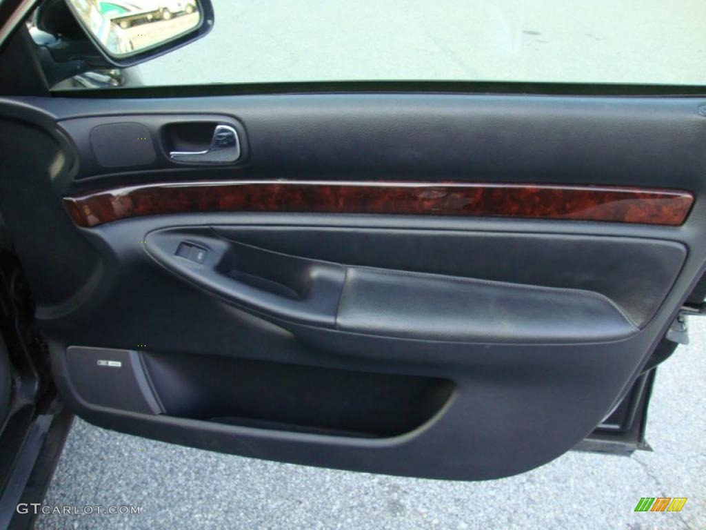 1999 Audi A4 2.8 quattro Sedan Onyx Door Panel Photo #40491254