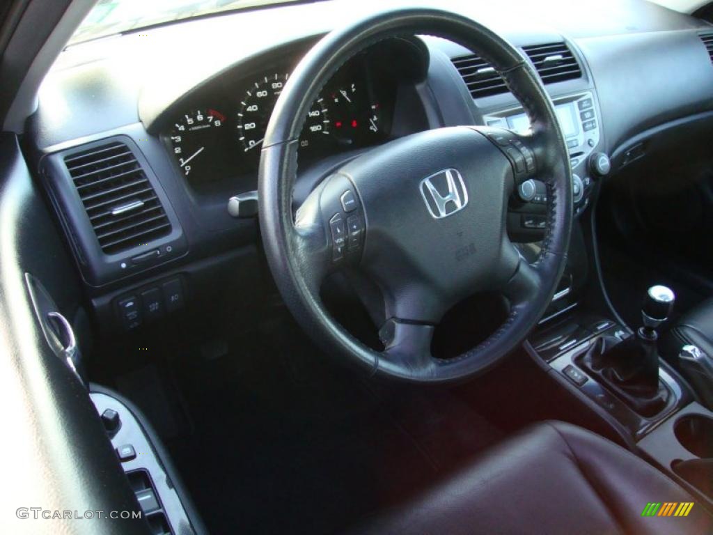 Black Interior 2006 Honda Accord EX-L V6 Sedan Photo #40491974