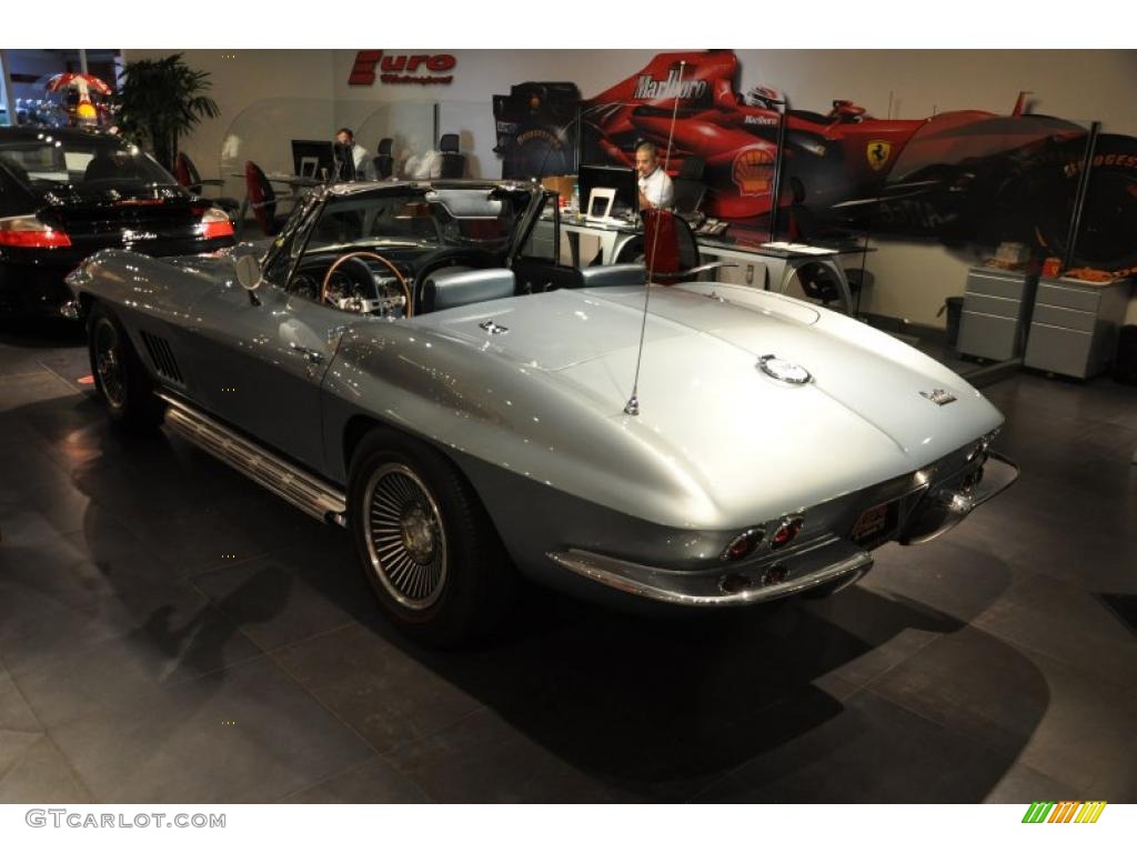 1967 Corvette 427 Convertible - Silver Pearl / Black photo #7