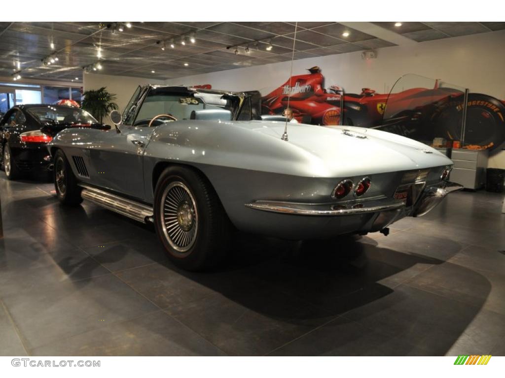 1967 Corvette 427 Convertible - Silver Pearl / Black photo #8