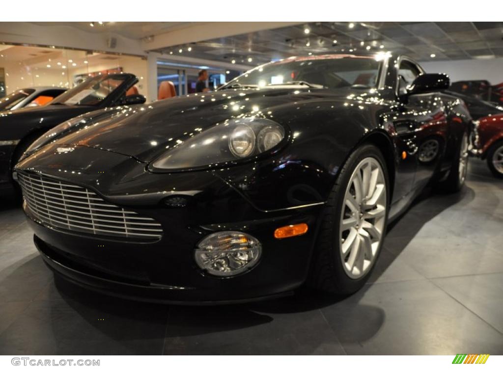 Black Aston Martin Vanquish