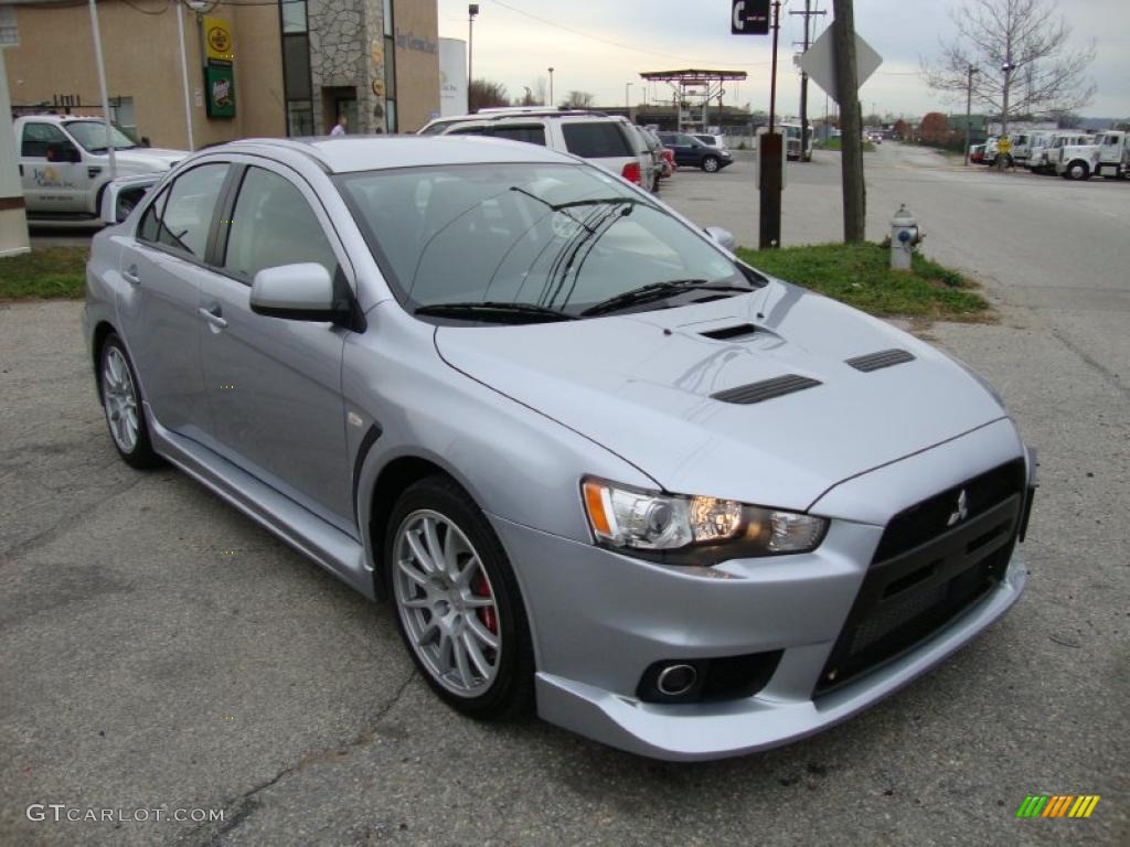 Apex Silver Metallic 2008 Mitsubishi Lancer Evolution GSR Exterior Photo #40494390