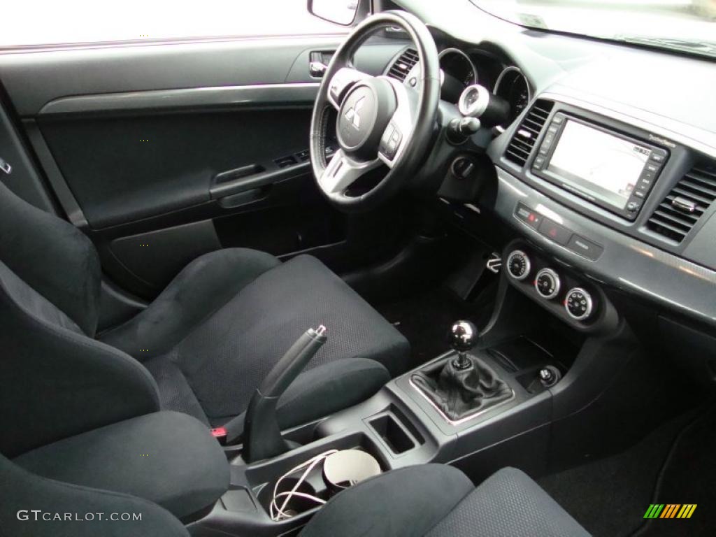 Black Interior 2008 Mitsubishi Lancer Evolution GSR Photo #40494606