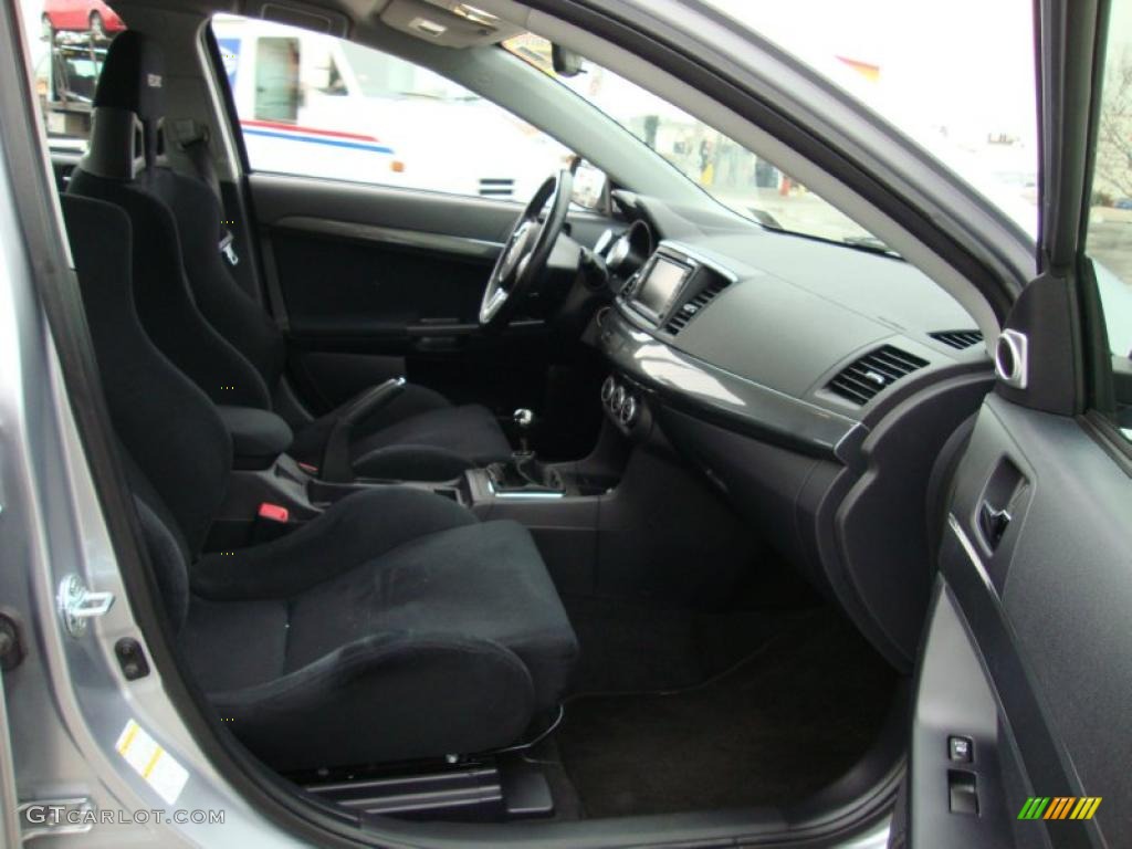 Black Interior 2008 Mitsubishi Lancer Evolution GSR Photo #40494622