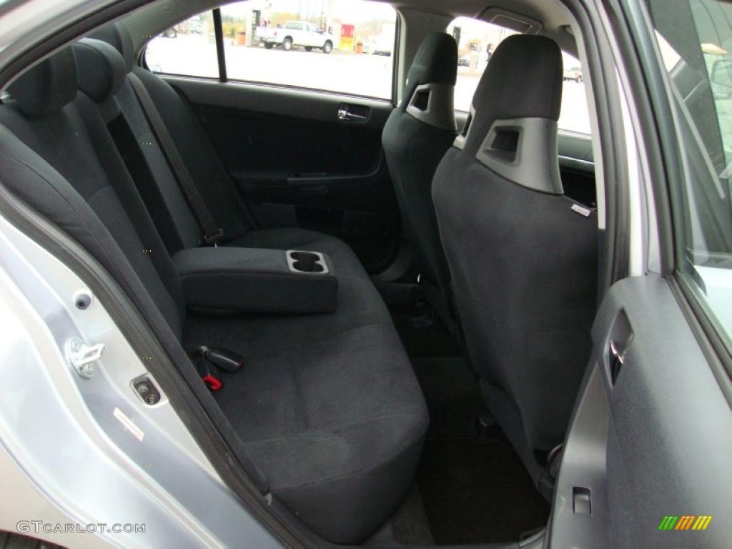 Black Interior 2008 Mitsubishi Lancer Evolution GSR Photo #40494654