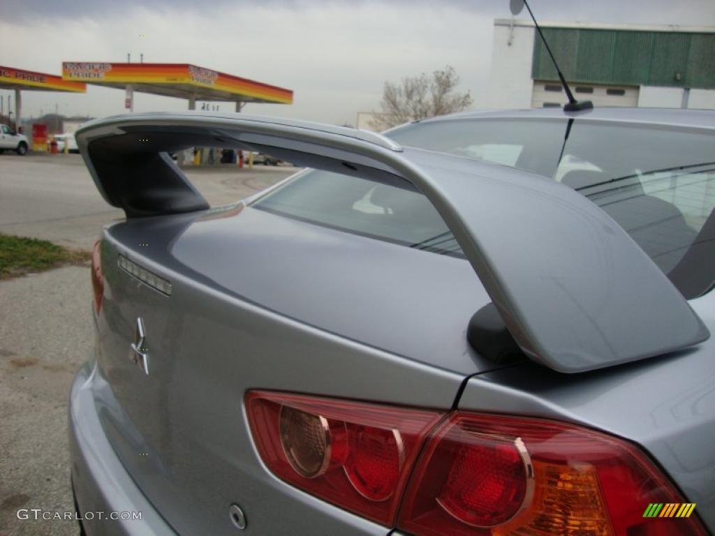 2008 Lancer Evolution GSR - Apex Silver Metallic / Black photo #30