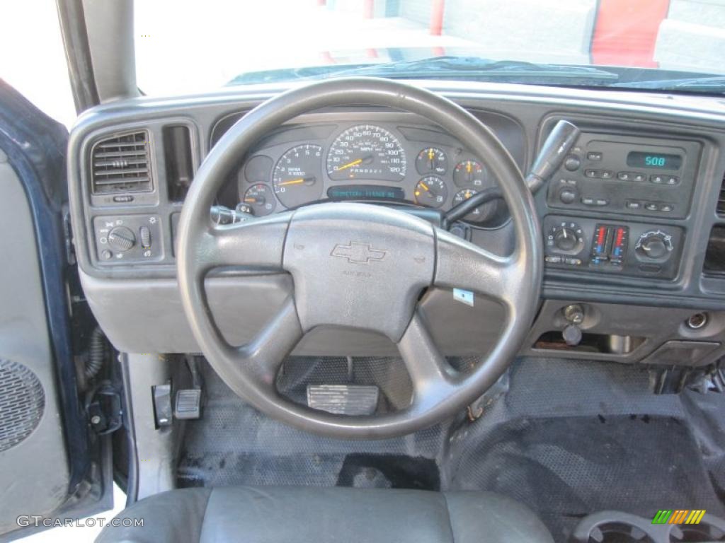 2006 Chevrolet Silverado 2500HD Work Truck Crew Cab Dark Charcoal Dashboard Photo #40494934