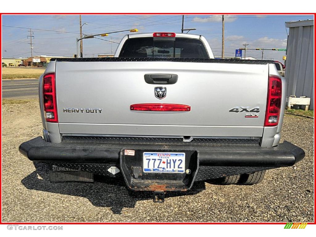 2005 Ram 3500 SLT Quad Cab 4x4 Dually - Bright Silver Metallic / Dark Slate Gray photo #6