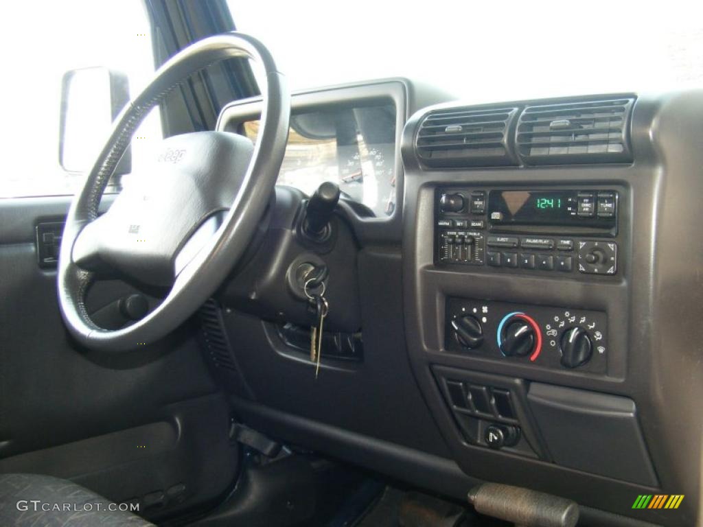 2001 Wrangler Sport 4x4 - Patriot Blue Pearl / Agate Black photo #24