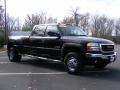 2007 Onyx Black GMC Sierra 3500HD SLT Crew Cab 4x4 Dually  photo #3