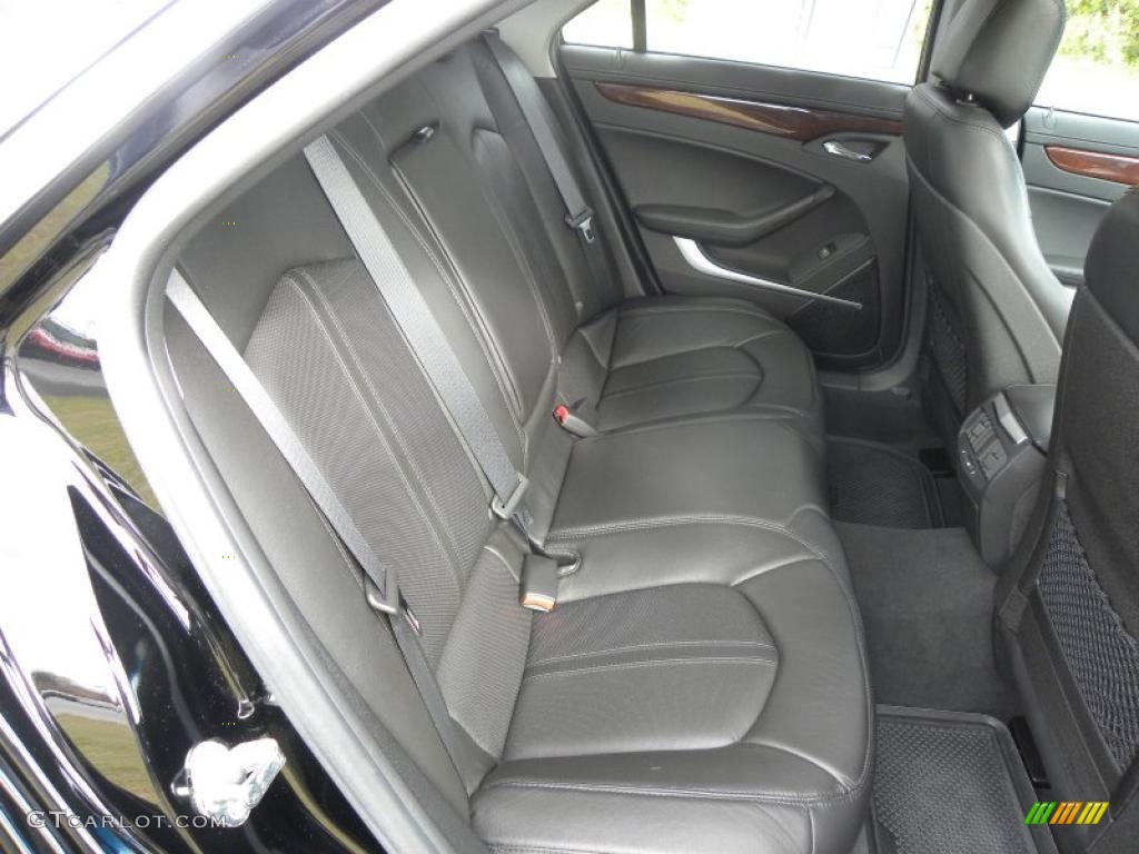 Ebony Interior 2010 Cadillac CTS 3.0 Sedan Photo #40499282