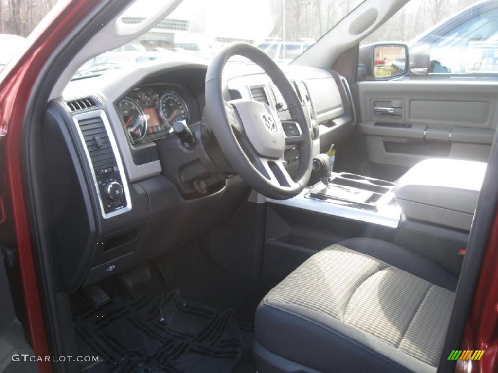 2011 Ram 1500 Big Horn Quad Cab 4x4 - Deep Cherry Red Crystal Pearl / Dark Slate Gray/Medium Graystone photo #7