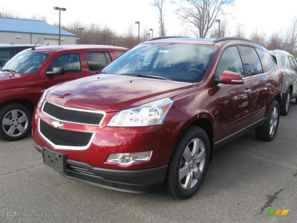 2011 Traverse LT AWD - Red Jewel Metallic / Ebony/Ebony photo #1