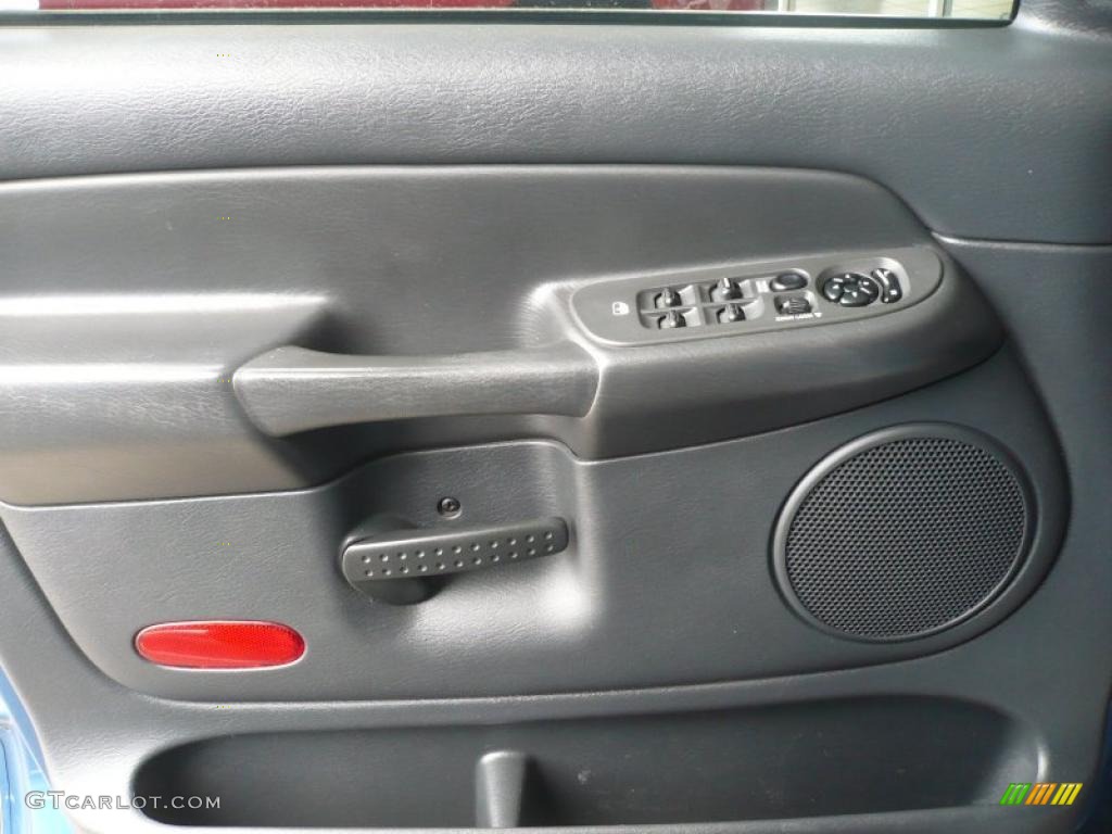 2003 Dodge Ram 3500 SLT Quad Cab 4x4 Dark Slate Gray Door Panel Photo #40501634
