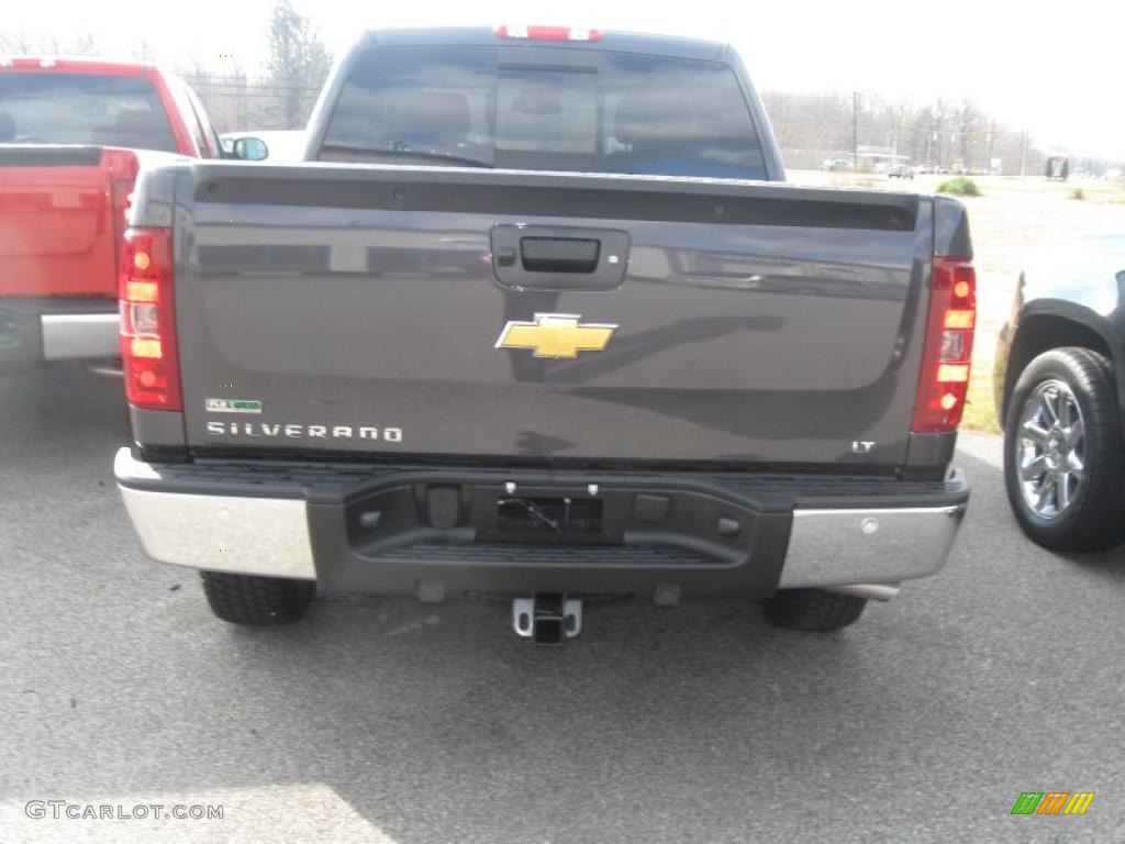 2011 Silverado 1500 LT Crew Cab 4x4 - Taupe Gray Metallic / Ebony photo #4