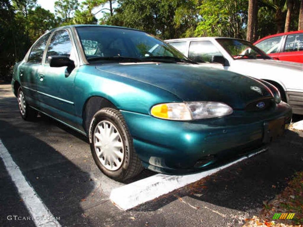 1997 Contour GL - Pacific Green Metallic / Opal Grey photo #1