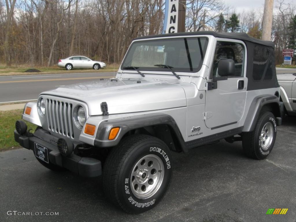 2004 Wrangler X 4x4 - Bright Silver Metallic / Dark Slate Gray photo #1