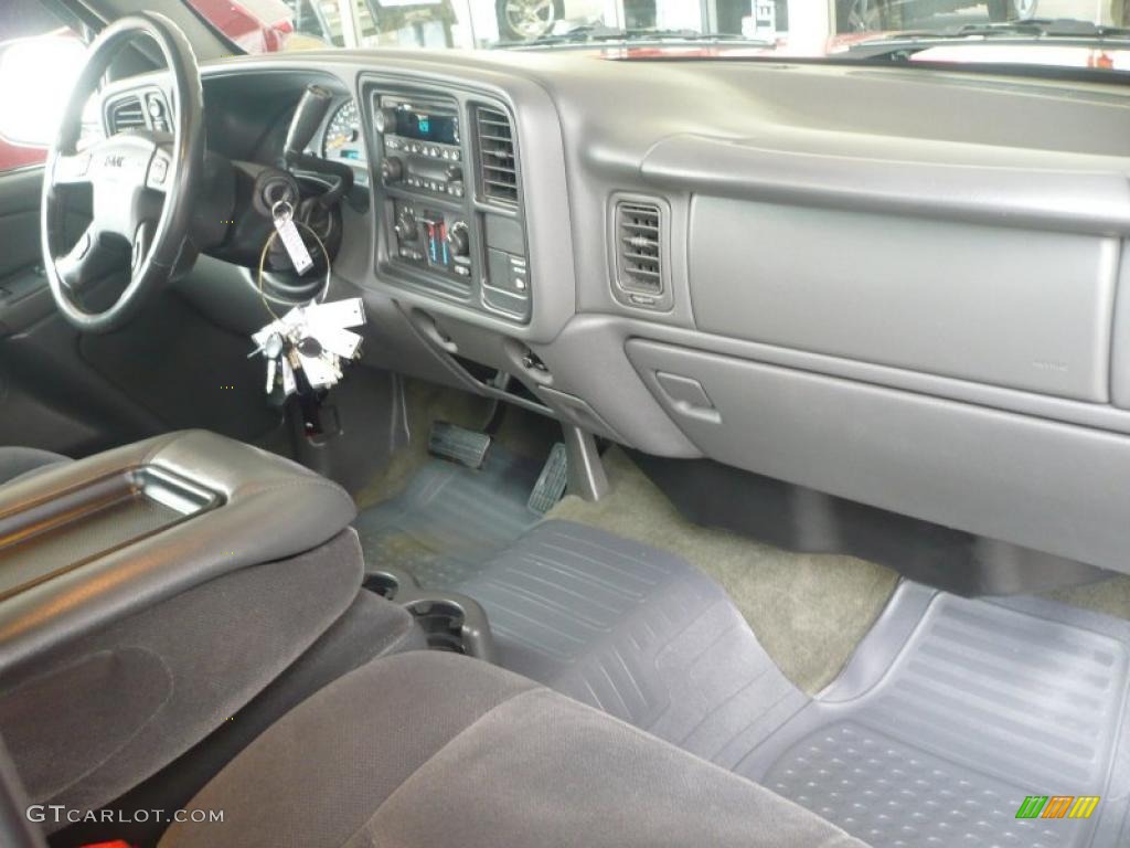 2004 GMC Sierra 1500 SLE Regular Cab 4x4 Dark Pewter Dashboard Photo #40505030