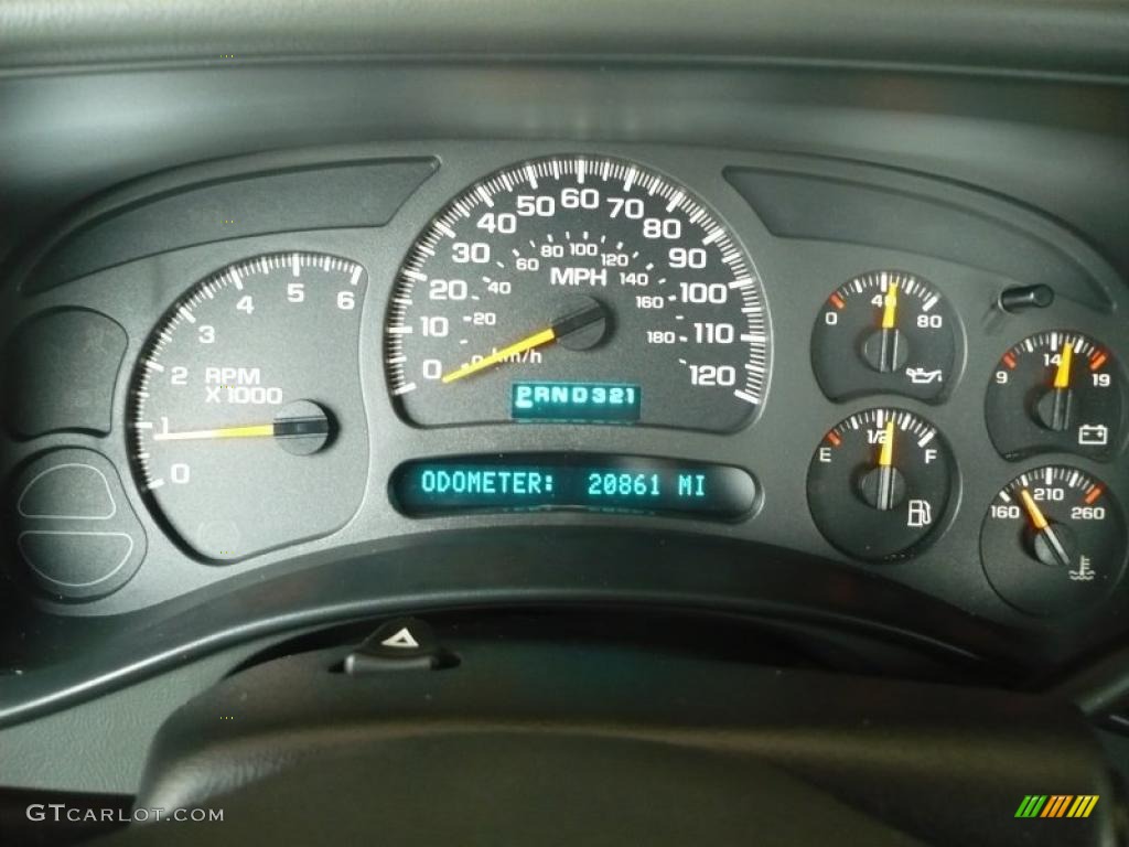 2004 GMC Sierra 1500 SLE Regular Cab 4x4 Gauges Photos
