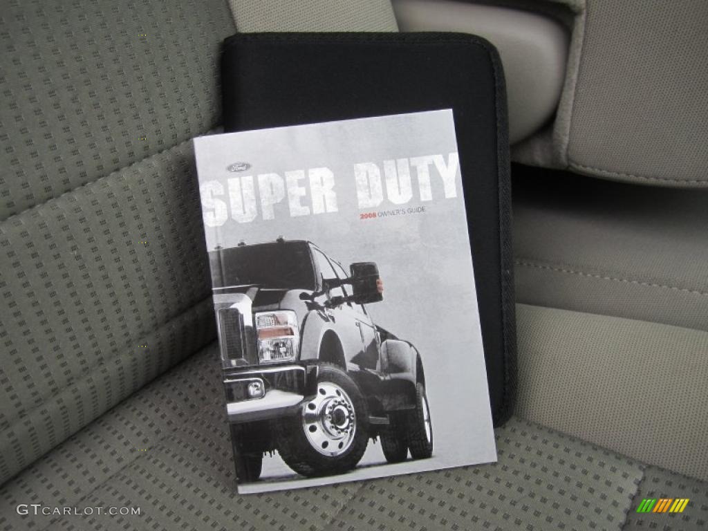 2008 F250 Super Duty XLT Regular Cab 4x4 - Black / Medium Stone photo #9