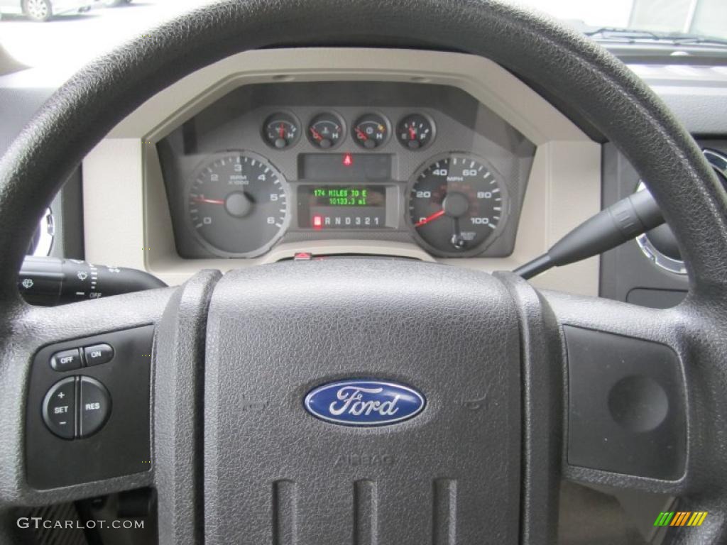 2008 F250 Super Duty XLT Regular Cab 4x4 - Black / Medium Stone photo #18