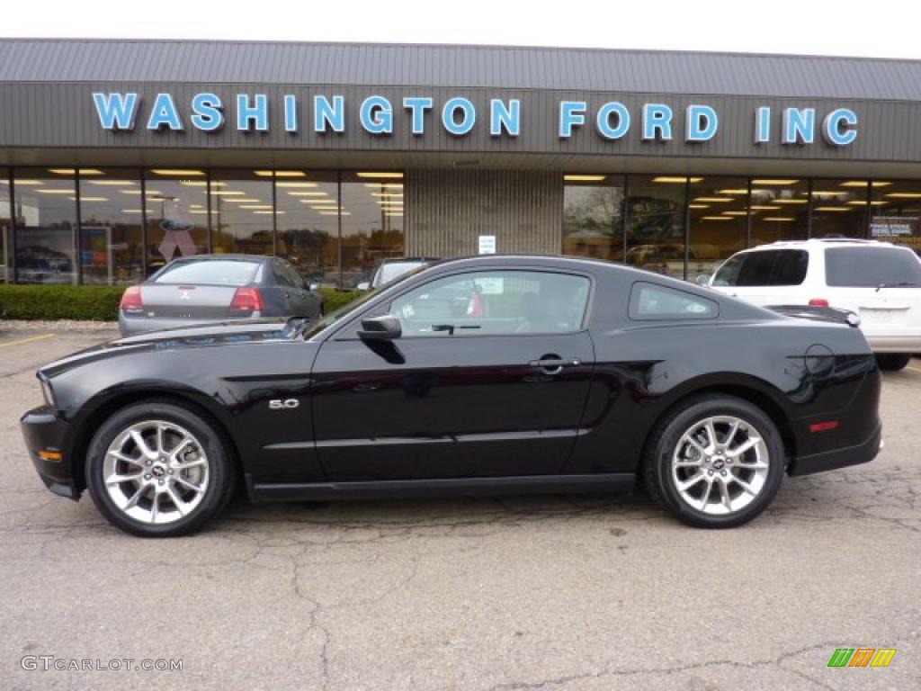 2011 Mustang GT Premium Coupe - Ebony Black / Charcoal Black/Cashmere photo #1