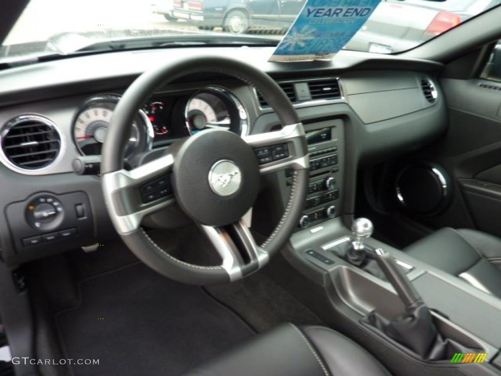 2011 Mustang GT Premium Coupe - Ebony Black / Charcoal Black/Cashmere photo #11