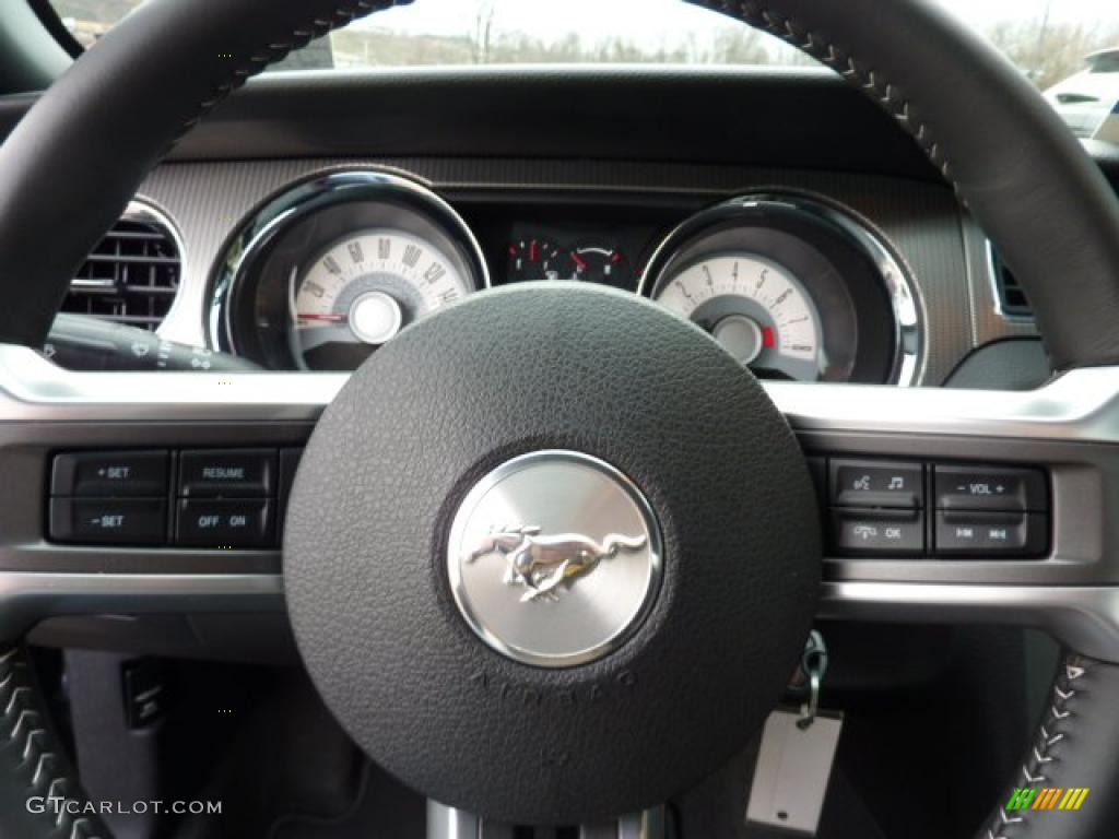 2011 Mustang GT Premium Coupe - Ebony Black / Charcoal Black/Cashmere photo #19