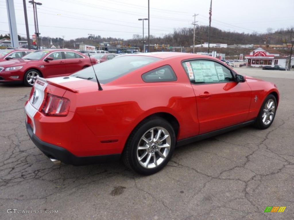 2011 Mustang V6 Premium Coupe - Race Red / Charcoal Black photo #4