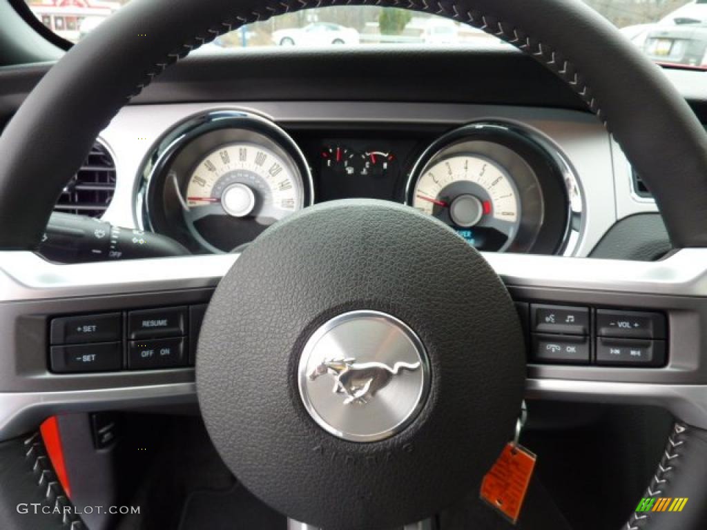 2011 Mustang V6 Premium Coupe - Race Red / Charcoal Black photo #19