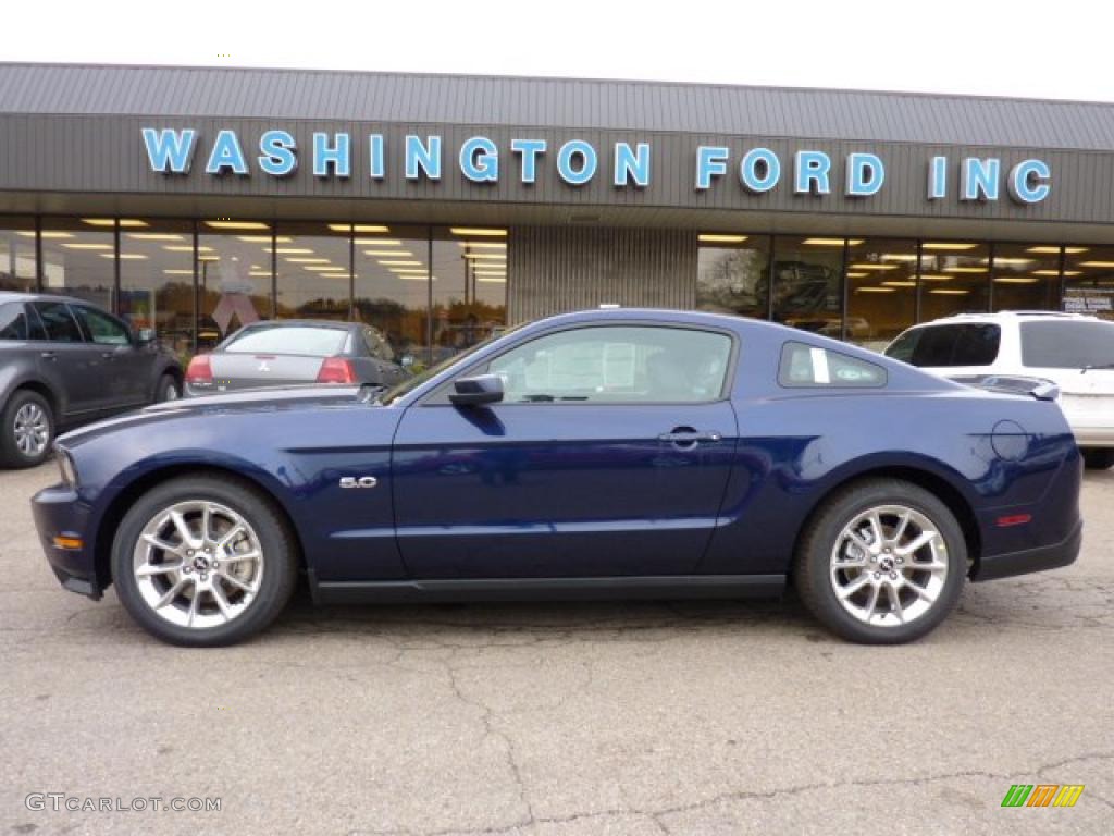2011 Mustang GT Premium Coupe - Kona Blue Metallic / Charcoal Black/Cashmere photo #1