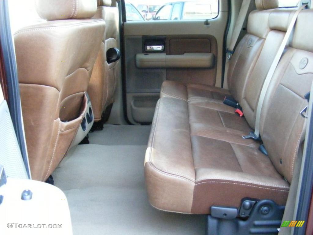 Castano Brown Leather Interior 2007 Ford F150 King Ranch SuperCrew 4x4 Photo #40508370