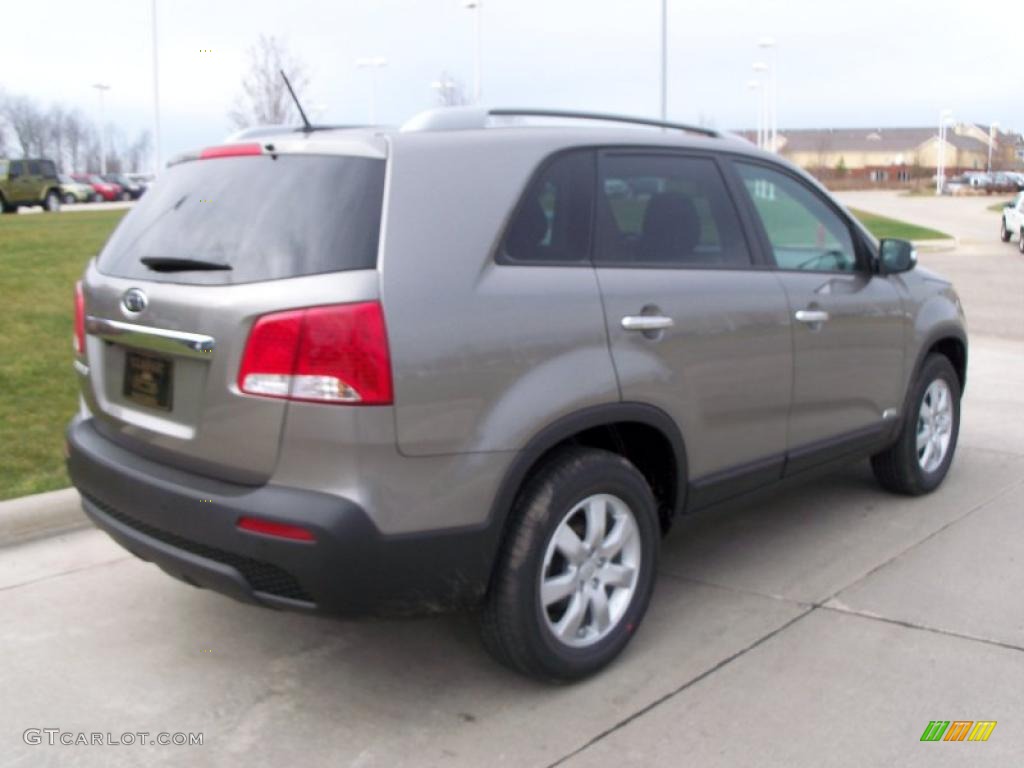 2011 Sorento LX AWD - Titanium Silver / Black photo #6